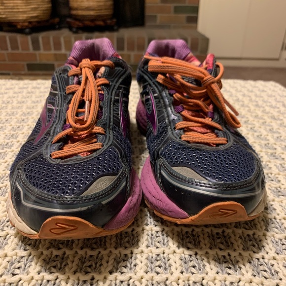 Sz 9 Brooks Adrenaline GTS 15 Blue Purple Orange - Picture 4 of 14
